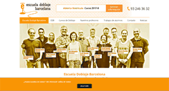 Desktop Screenshot of escueladoblajebarcelona.com