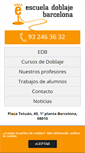 Mobile Screenshot of escueladoblajebarcelona.com