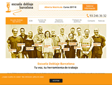 Tablet Screenshot of escueladoblajebarcelona.com